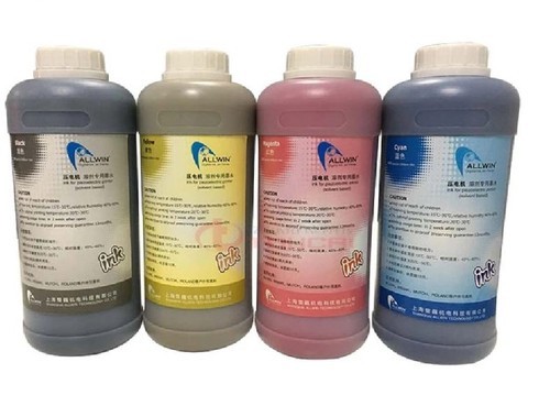 TINTA ECOSOLVENTE ALLWIN 1 LITRO COLOR NEGRO PARA CABEZALES DX3. DX4. DX5. DX7 (C20)