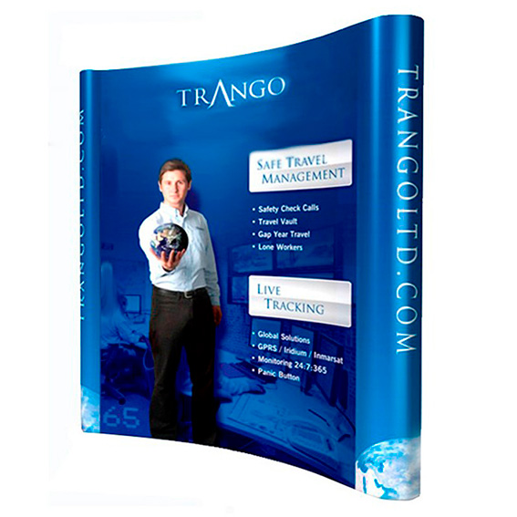 PANEL ARAÑA PAI CURVO DOBLE GRAFICA 3 CUERPOS (210*230 CMS) +CARRO BASICO+LAMINAS PAI+FOCOS HALOGENO